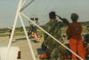 Umschlagbild für Air Show, Skydiver Lands with American Flag